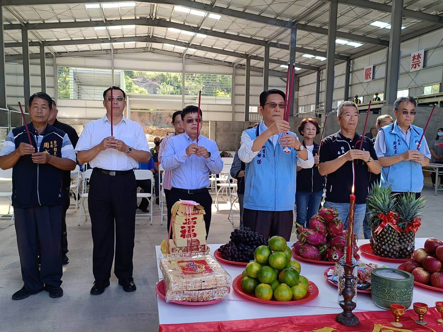 工程經費三千多萬元 金沙鎮資源回收貯存場新回收分類場正式啟用