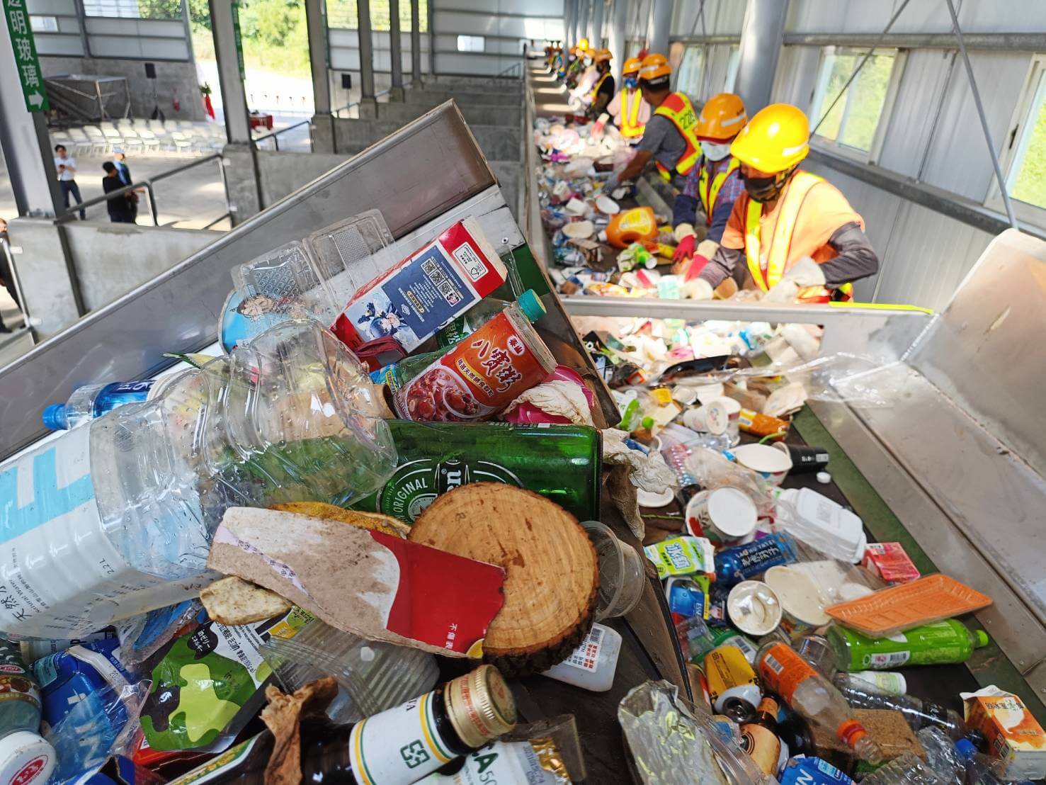 工程經費三千多萬元 金沙鎮資源回收貯存場新回收分類場正式啟用