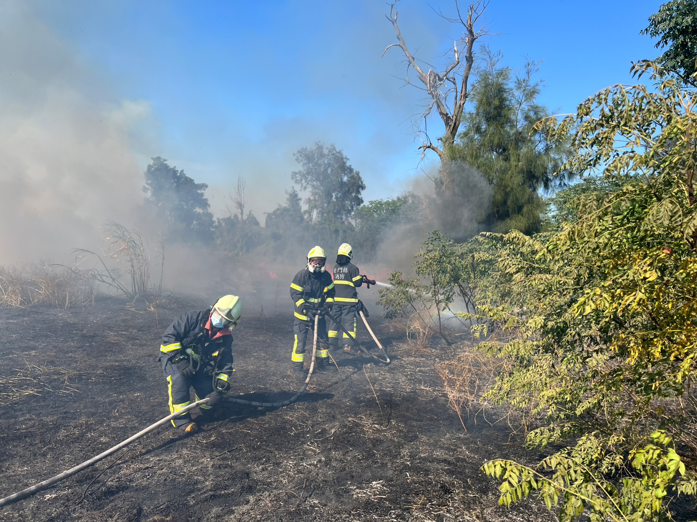 山林田野火警頻傳 消防局籲勿露天燃燒 山林田野火警頻傳 消防局籲勿露天燃燒