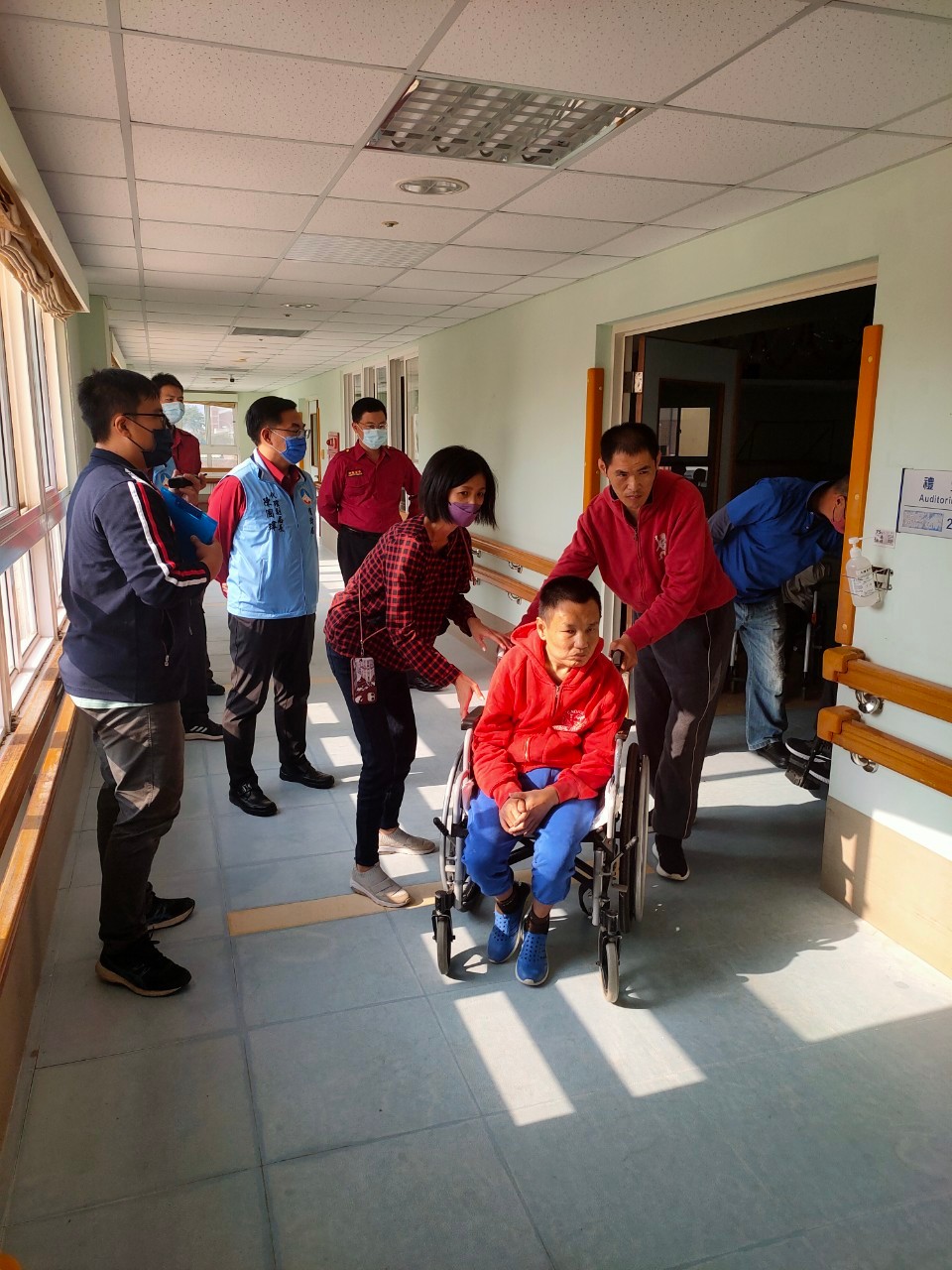 檢視避難流程不馬虎，金門消防局指導福田家園辦理避難驗證