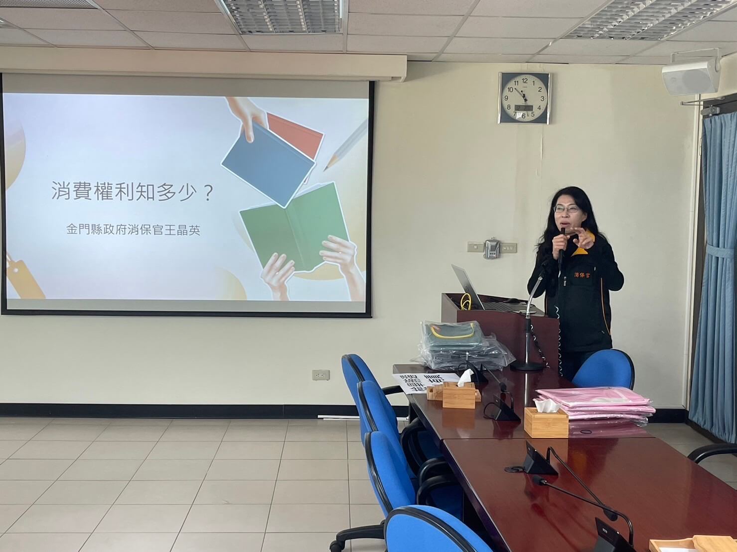 移民署金門縣服務站邀新住民齊聲反賄選及強化消保觀念