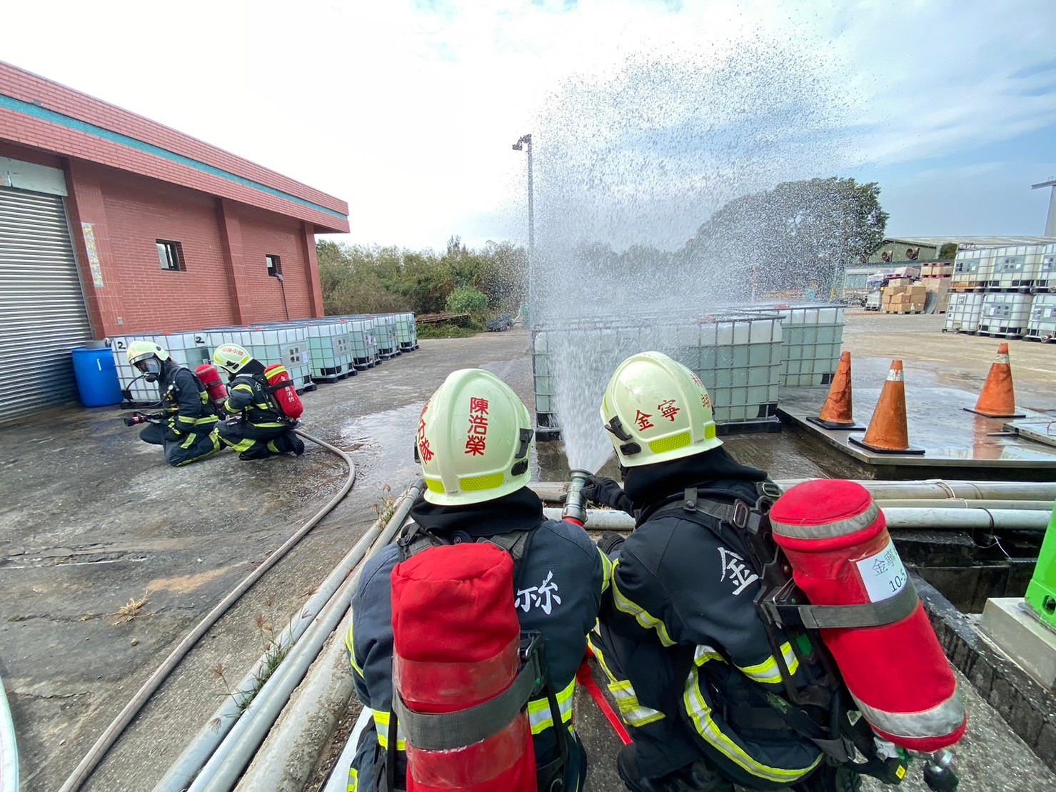 金酒火警?金寧消防辦理金酒防災演練