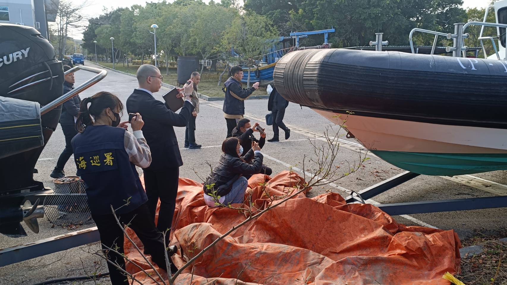 陸方與漁工家屬要求查看翻覆漁船 首次雙方現場查看比對
