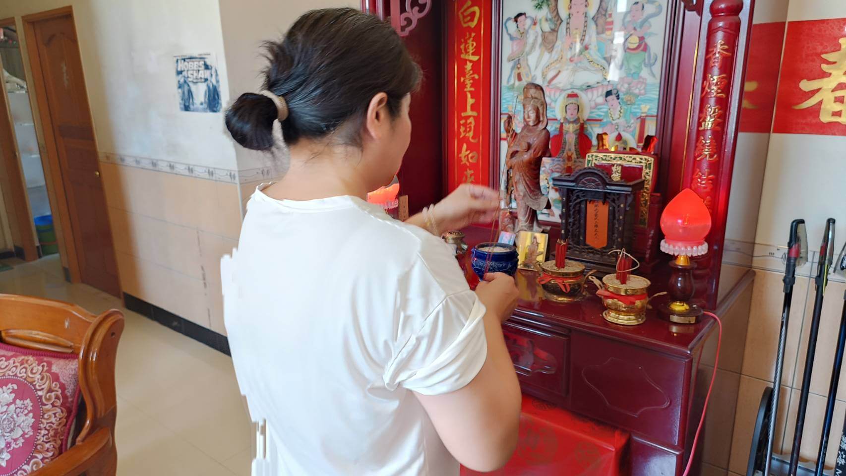 胡姓釣客8／7回家  家屬祖先香爐早有顯靈