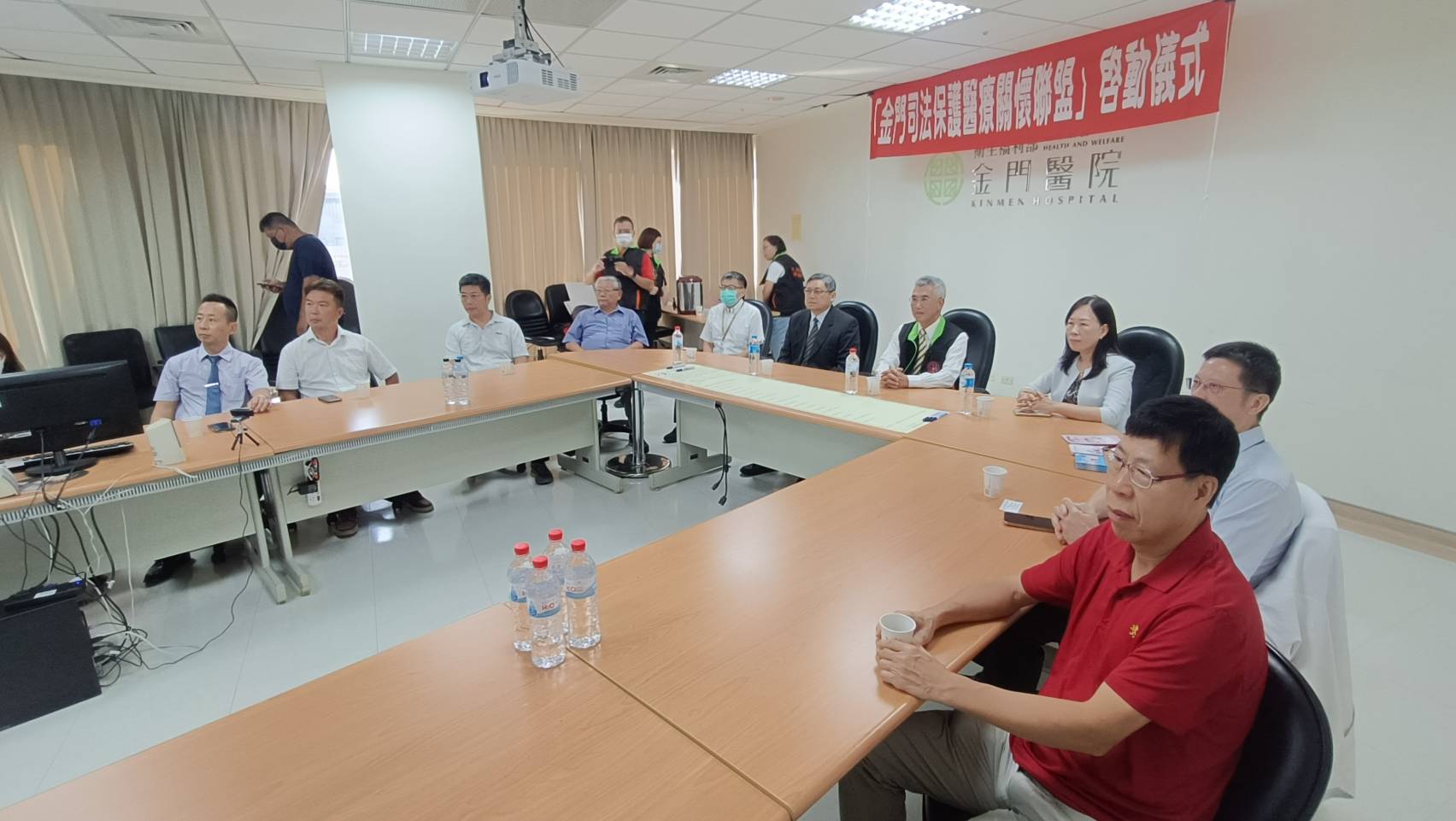 犯保金門分會與14家醫療院所共同簽署備忘錄