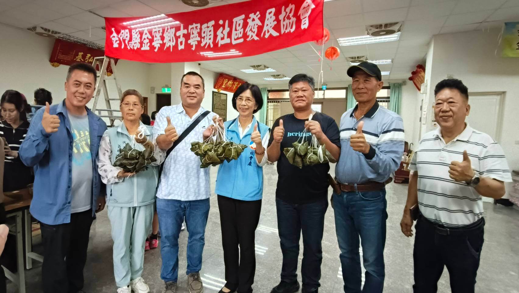 溫馨端午 傳承文化  古寧頭社區邀小朋友跟阿嬤學包粽