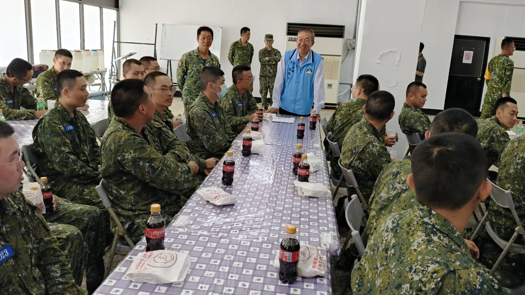 金門縣政府關心慰問入營39位受訓役男