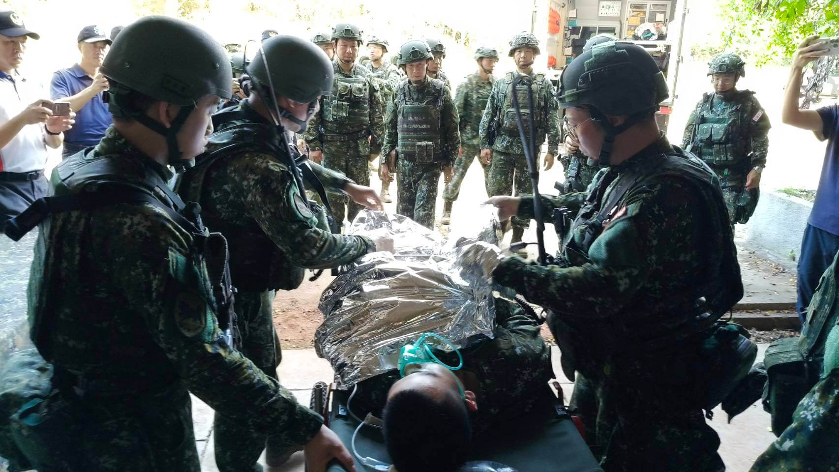 金門漢光 重啟花崗石醫院  金防部支援營大量傷患救護演練