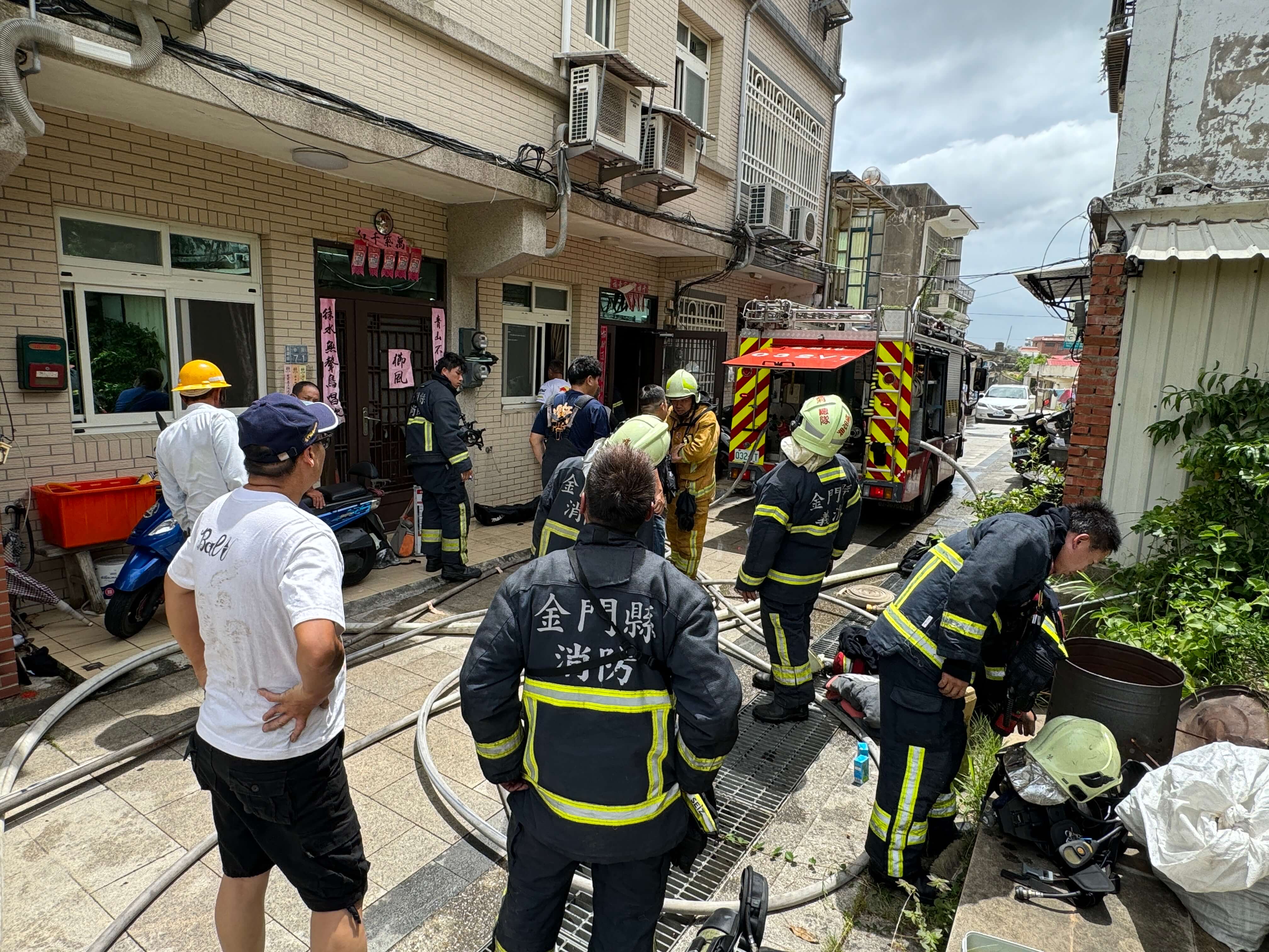 屋主赴台金門空屋火警  消防搶救
