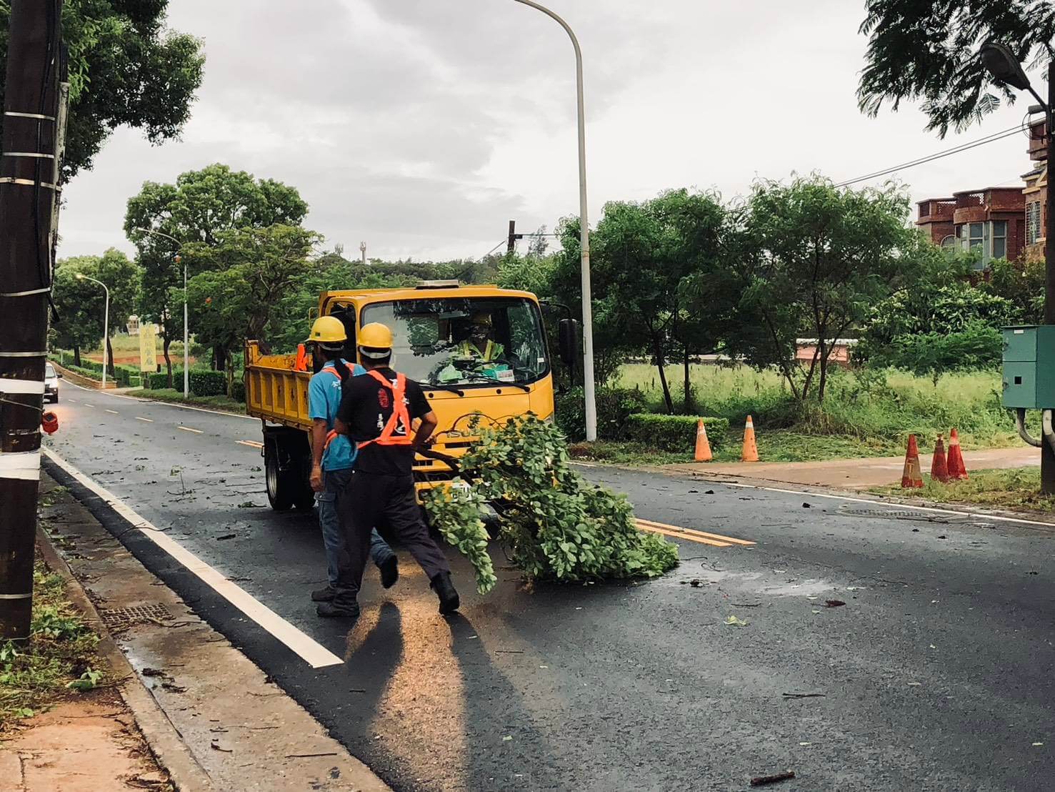楊柳颱風解除警報，金門各單位全力投入災後復原