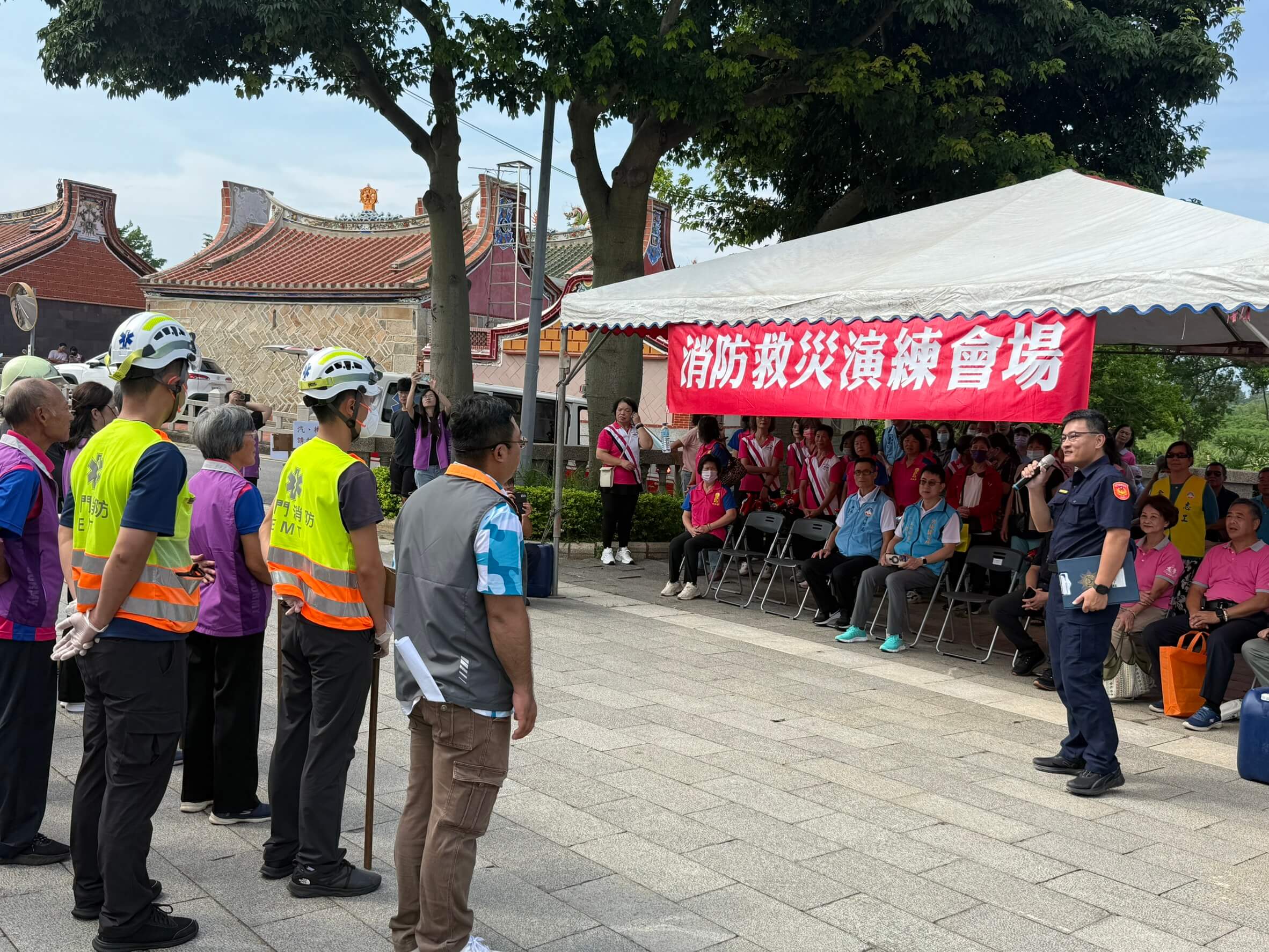 前水頭社區治安研習觀摩  金門縣警局局警長頒獎表揚績優社區人員