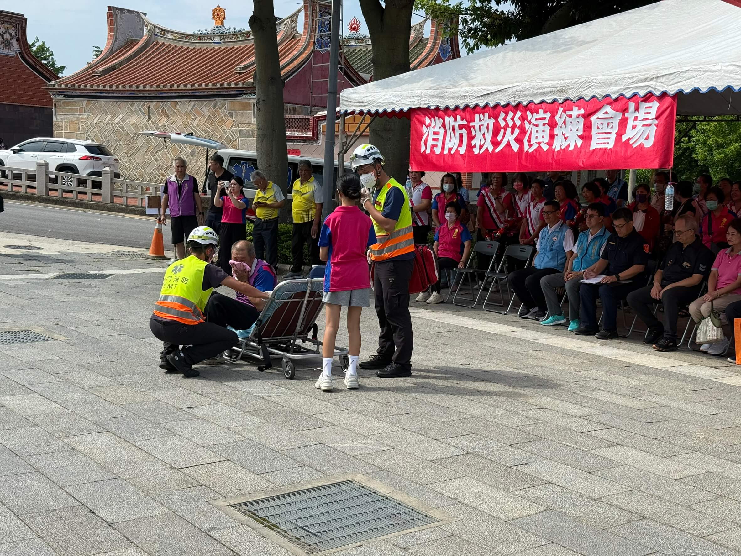 前水頭社區治安研習觀摩  金門縣警局局警長頒獎表揚績優社區人員